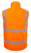 Mens Bodywarmer Fluorescent Orange ALL SIZES