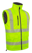 Mens Bodywarmer Fluorescent Yellow ALL SIZES