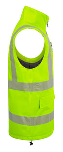 Mens Bodywarmer Fluorescent Yellow ALL SIZES