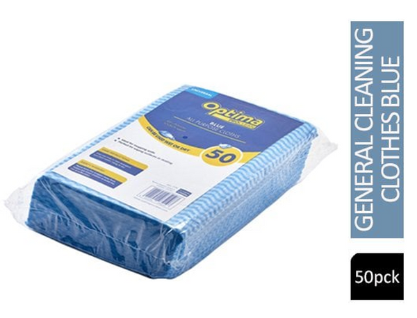 Janit-X/Optima Heavyweight All Purpose Non Woven Cloth 500x360mm Blue (Pack of 50)