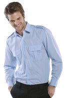 Pilot Shirt L/S Blue 16.5