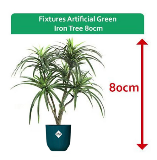 Fixtures Artificial Green Iron Tree 80cm