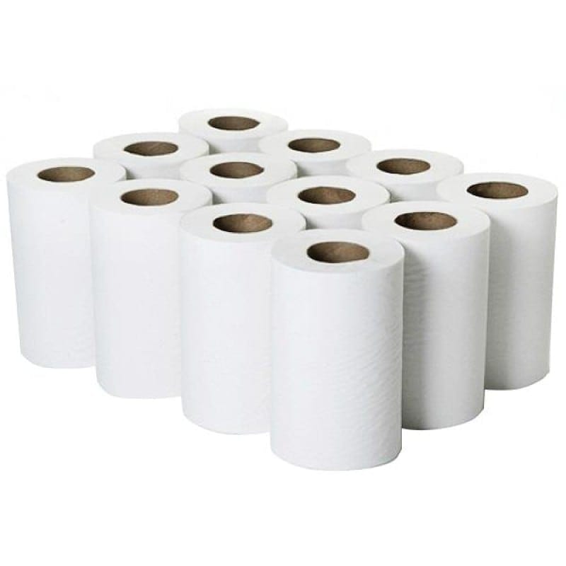 Mini Centrefeed Rolls White 1 Ply 12x120m