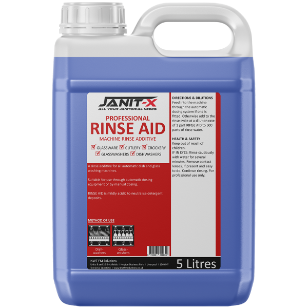 Janit-X Professional Rinse Aid - Premium Rinse Aid Additive 5 Litre