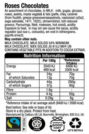 Cadbury Roses Tub | Assorted Cadbury Chocolates 1 x 475g Tub