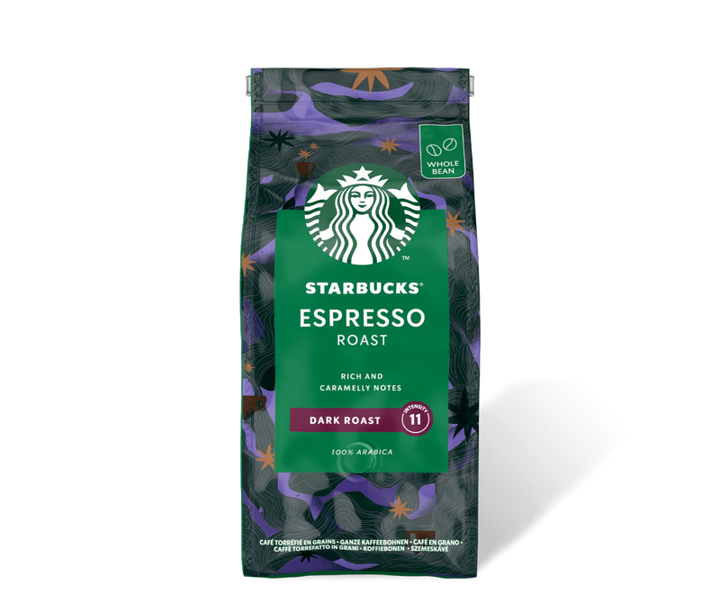 Starbucks Dark Espresso Roast Coffee Beans, 100% Arabica, 200g