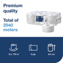 Tork T2 2 Ply Mini Jumbo Premium Toilet Roll Pack 12's {110254}