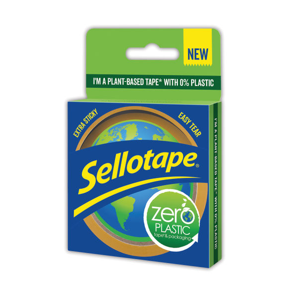Sellotape Zero Plastic Eco Friendly tape 24mm x 30m 2635499
