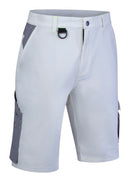 Flex Workwear Shorts White/ Grey ALL SIZES