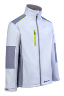 Flex Softshell Jacket Two-Tone White Grey ALL SIZES