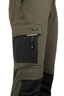 Flex Workwear Trouser Two-Tone Bot Green/Black 36R