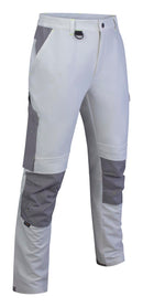 Flex Workwear Trouser Two-Tone Wh Gy ALL SIZES