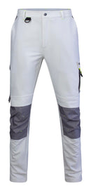 Flex Workwear Trouser Two-Tone Wh Gy ALL SIZES