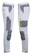 Flex Workwear Trouser Two-Tone Wh Gy ALL SIZES