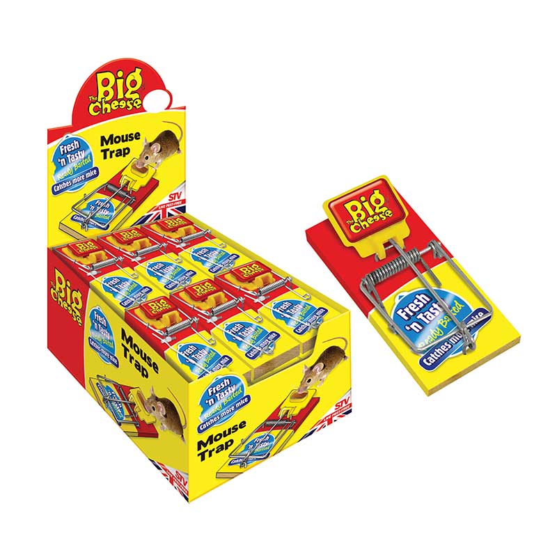 Big Cheese Pre-Baited Mouse Trap STV194, {3 Pack}