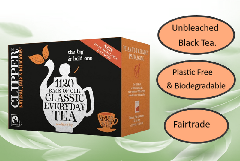 Clipper Fairtrade Blend 1 Cup Teabags (Pack of 1120)