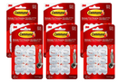 3M Command Mini Hooks | White | 6 Hooks and 8 Small Adhesive Strips | Code 17006