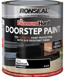 Ronseal Doorstop Paint Tile Black Satin Doorstep paint | 1 x 250ml
