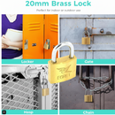 Securit Egret Brasss Padlock 20mm S1132