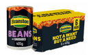 Branston Baked Beans with Sausages | 6 x 405g Tins