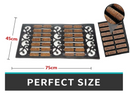 Fixtures Large Door Mat Heavy Duty Coco Scuff 100% Natural Coir Bristle {45 x 75cm}