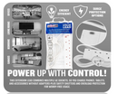 Daewoo 4 Gang 2 Metre Extension with Surge Protection