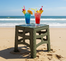 Keeeper Timo Folding Table | Olive Colour | 47 x 45 x 55 centimetres