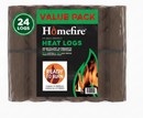 Heat Logs High Energy Ultra Dry Open Fire Log Eco Wood Fuel {Pack x 12}