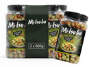 Mitsuba Wasabi Snack Mix 800g | 1 x 800g Resealable Tub