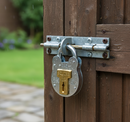 Squire Old English Galvanised Steel Case 4 Lever Padlock, Medium
