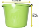 Red Gorilla Premium Builder's Bucket | 14 litre, 3 Gallon | 1 x Pistachio