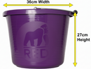 Red Gorilla Premium Builder's Bucket | 14 litre, 3 Gallon | 1 x Purple