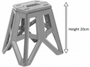 Keeper Grey HD Plastic Folding Chair | Holds 120kg | Weatherproof | Grey