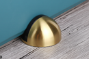 Securit Oval Brass Door Stop | 1 x Door Stop