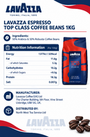 Lavazza Espresso Top Class Coffee Beans 1kg