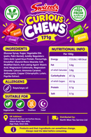 Swizzels Curious Chews 171g | An Assortment of Family Favourite Chews | 18 Chew Packet