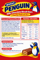 McVitie's Penguin Milk Chocolate Biscuit Bars (Pack of 14)