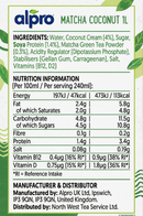 Alpro Barista Professional Matcha Coconut Milk 1 Litre