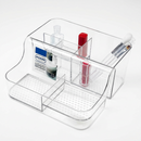 Addis Acrylic 6 Compartment Organiser | Cosmetics , Stationery Tea & Coffee | 1 x 6 Compartment
