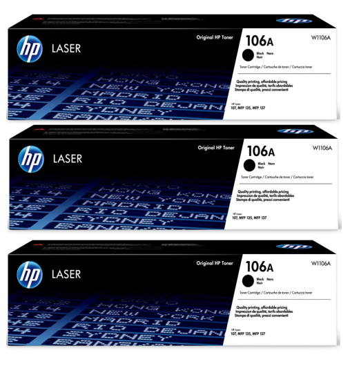 HP 106A Black Original Laser Toner Cartridge W1106A
