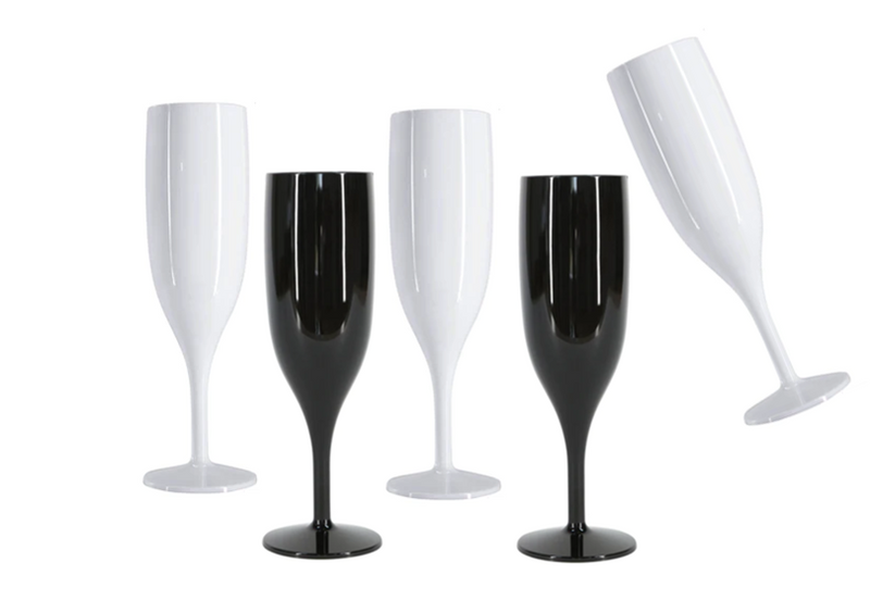 White shop champagne glasses
