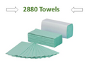 Maxima Green C-Fold Hand Towel 1-Ply Green (Pack of 2880) MAx5053