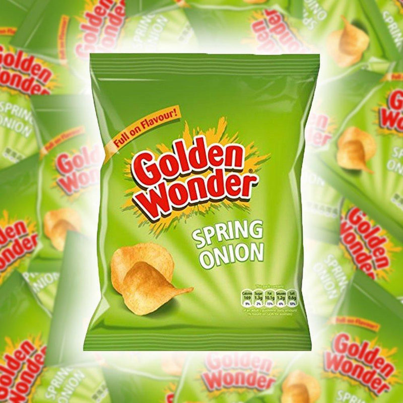 Golden Wonder Crisps Spring Onion Pack 32's