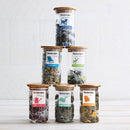 Teapigs mixed case glass storage jar bundle {6 Jar Pack}