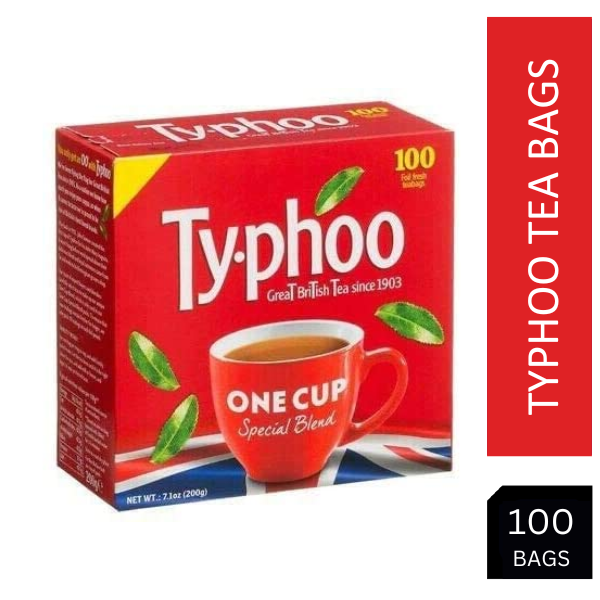 Typhoo One Cup Special Blend - 100 Foil Fresh Tea Bags Per Pack (100 Tea Bags)