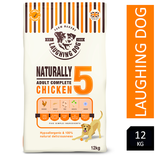 Laughing Dog Naturally 5 Chicken Complete 12kg - UK BUSINESS SUPPLIES