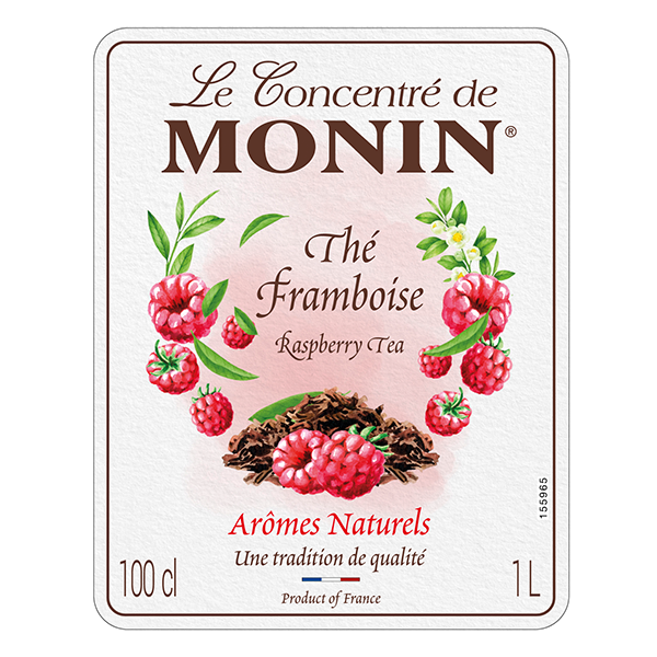 Monin Raspberry Tea Syrup 1 Litre