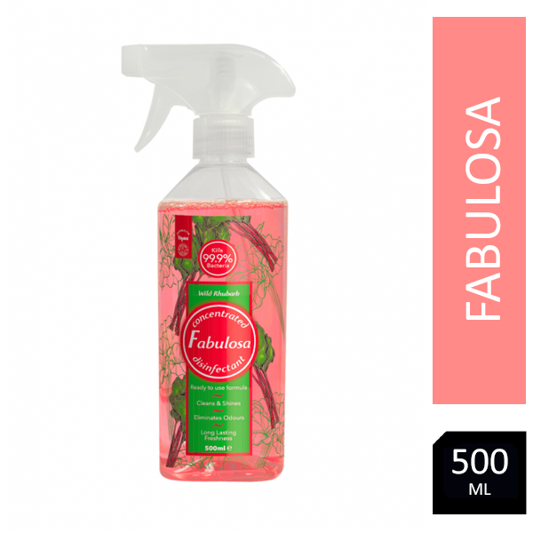 Fabulosa Concentrated Disinfectant Trigger Wild Rhubarb 500ml