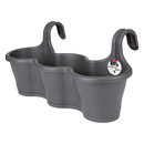 Elho Corsica Easy Hanger Trio Anthracite Planter {100% recyclable}