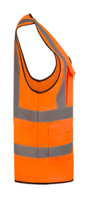 Beeswift Womens Hi-Vis Exec Waiscoat Orange M (10)